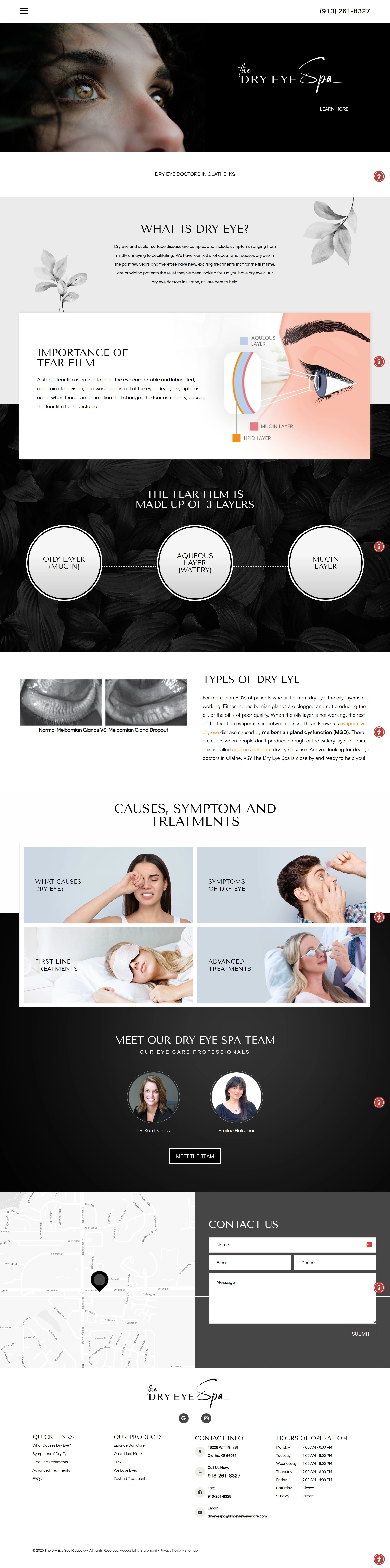 Eye care website designed and developed by OneGo Marketing